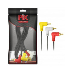 CABO 3RCA X 3RCA 1.80M 90 GRAUS