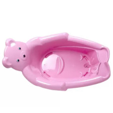 BANHEIRA URSO 24 LITROS ROSA BEBE
