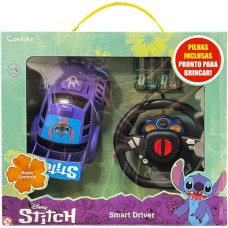 CARRINHO CONTROLE REMOTO STITCH SMART DRIVER 3FUN/PILHA