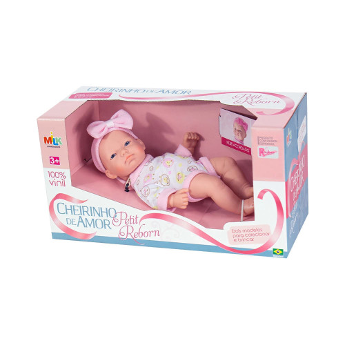 BONECA CHEIRINHO DE AMOR REBORN ACORDADA - MILK