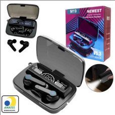 FONE DE OUVIDO BLUETOOTH 5.3 TWS COM CASE NEWEST M19