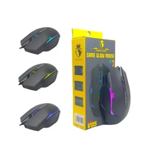 MOUSE USB GAMER GLOW V05 LED Rgb - AOAS