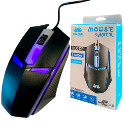 MOUSE USB C/FIO GAMER LED 1200 DPI