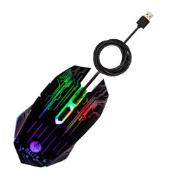 MOUSE GAMER USB 3200DPI C/LED