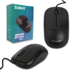 MOUSE OPTICO COM FIO USB 1000 DPI