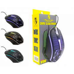 MOUSE GAMER LED COM FIO USB