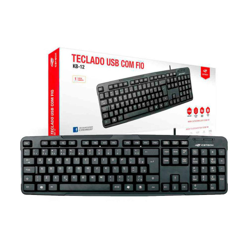 TECLADO USB ABNT2 PTO