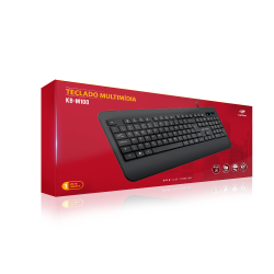 TECLADO C3TECH MULTIMIDIA USB PRETO