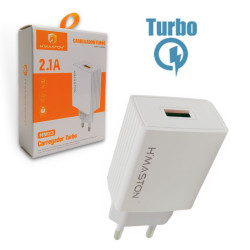 FONTE DE CELULAR HMASTON FONTE TURBO 1USB 2.1A