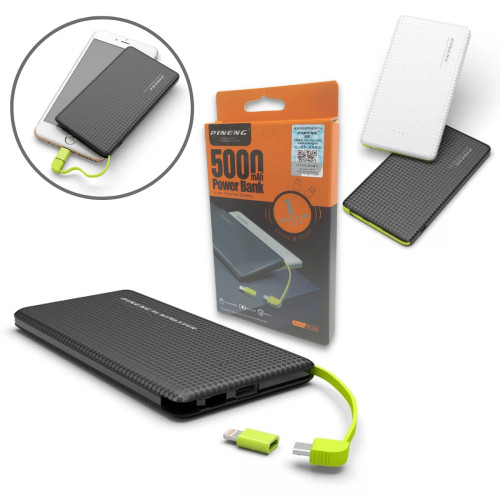 CARREGADOR PORTATIL POWER BANK 5.000MAH PINENG PN-952