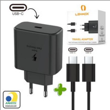 CARREGADOR DE CELULAR C/ CABO TIPO-C TURBO 45W USB