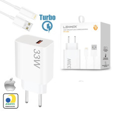 CARREGADOR DE CELULAR IPHONE TURBO 33W