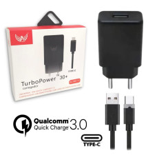 CARREGADOR TURBO COM CABO TIPO C