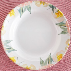 PRATO FUNDO 23CM MELAMINA BASIC FLORAL