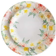 PRATO SOBREMESA 20CM MELAMINA BASIC FLORAL