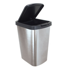 LIXEIRA CLICK 9L LABEL EST. INOX